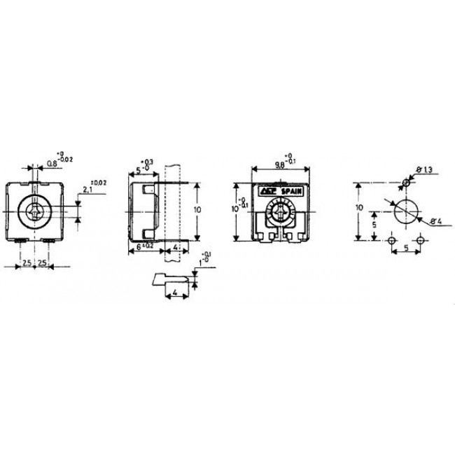 4.7ΚΩ ΤΡΙΜΜΕΡ ΜΙΚΡA ΚΛΕΙΣΤA ΟΡΙΖΟΝΤΙA
