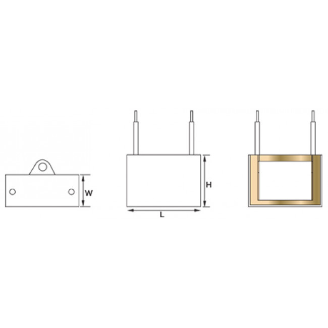 2.5μF/450V AC ΠΥΚΝΩΤΗΣ ΜΟΝΙΜΟΥ ΛΕΙΤΟΥΡΓΙΑΣ ΜΑΥΡΟΣ CBB61