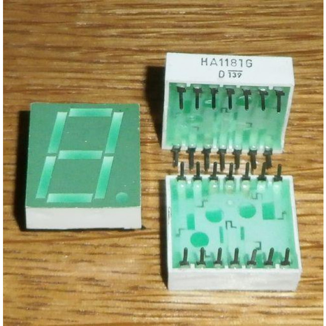 DISPLAY LED KΟΙΝΗΣ ΑΝΟΔΟΥ ΠΡΑΣΙΝΟ 18x20mm HA1181G