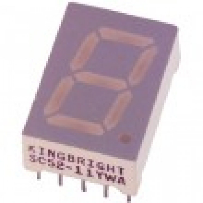 DISPLAY LED ΚΟΙΝΗΣ ΑΝΟΔΟΥ  ΚΟΚΚΙΝΟ 13mm 7 SEGMENT SA52-11EWAWA