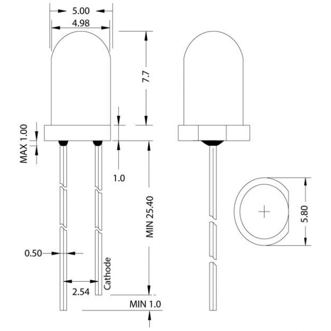 LED 5mm ΔΙΑΦΑΝΟ ΠΡΑΣΙΝΟ ΥΨΗΛΗΣ ΦΩΤΕΙΝΟΤΗΤΑΣ