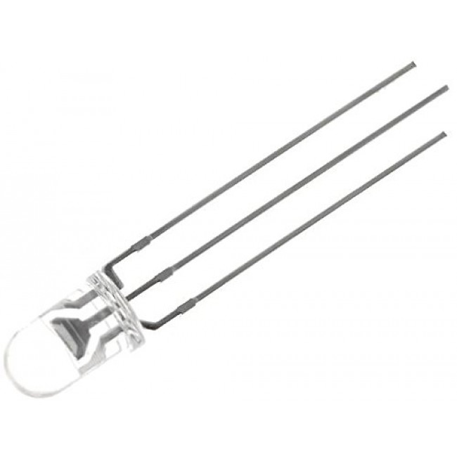 LED 5mm ΔΙΧΡΩΜΟ ΚΟΚΚΙΝΟ ΠΡΑΣΙΝΟ 3 ΕΠΑΦΩΝ ΔΙΑΦΑΝΗ