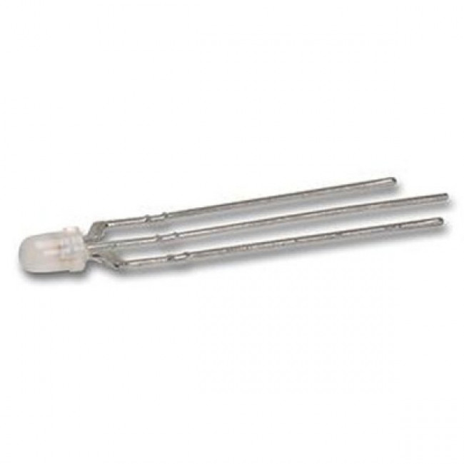 LED 3mm ΔΙΧΡΩΜΟ ΚΟΚΚΙΝΟ ΜΠΛΕ