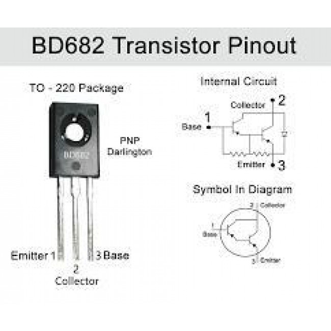 BD 682  PNP DARL+Di  ΤΡΑΝΖΙΣΤΟΡ 100V 4A 40W