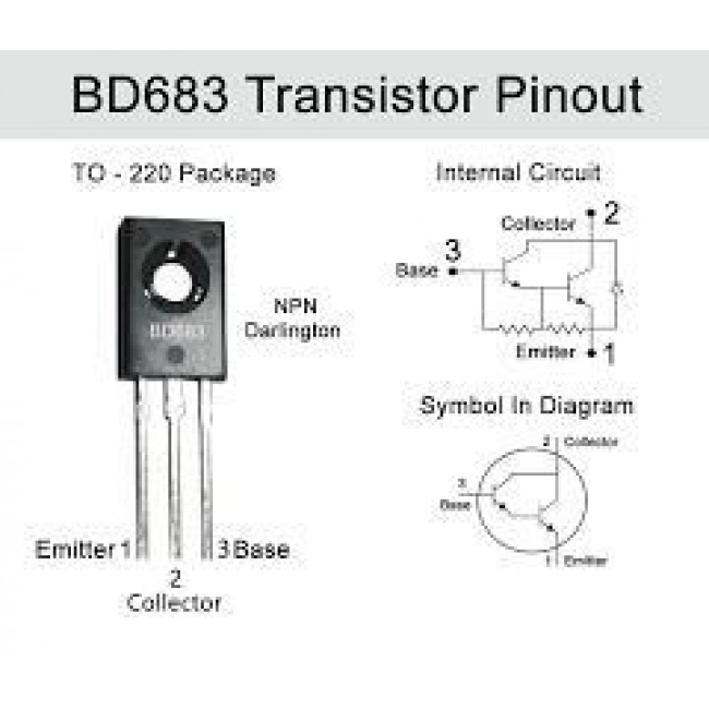 BD 683 NPN DARL+Di  ΤΡΑΝΖΙΣΤΟΡ 140V 4A 40W