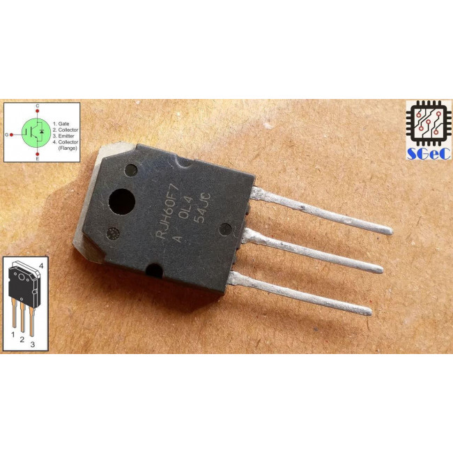 RJH 60F7 TRANSISTOR IGBT N-MOSFET 600V 90A TO-3P