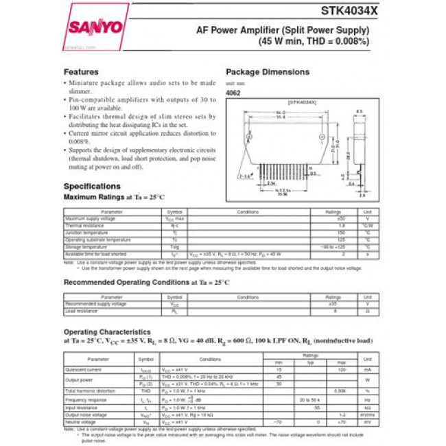 STK 4034X IC