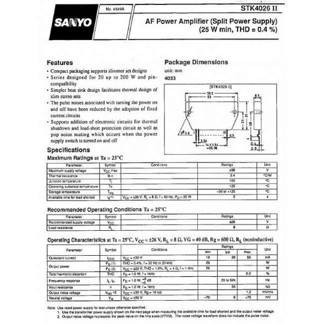 STK 4026 IC