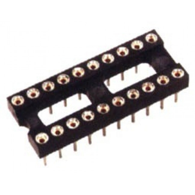 24 PIN ΒΑΣΗ IC ΣΤΕΝΗ ΕΠΙΧΡΥΣΗ