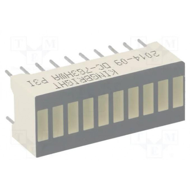 ΜΠΑΡΕΣ LED ΧΡΩΜΑ ΚΟΚΚΙΝΟ-ΠΡΑΣΙΝΟ 25,4x10,16mm 2,2?5,6mcd DC-763HWA