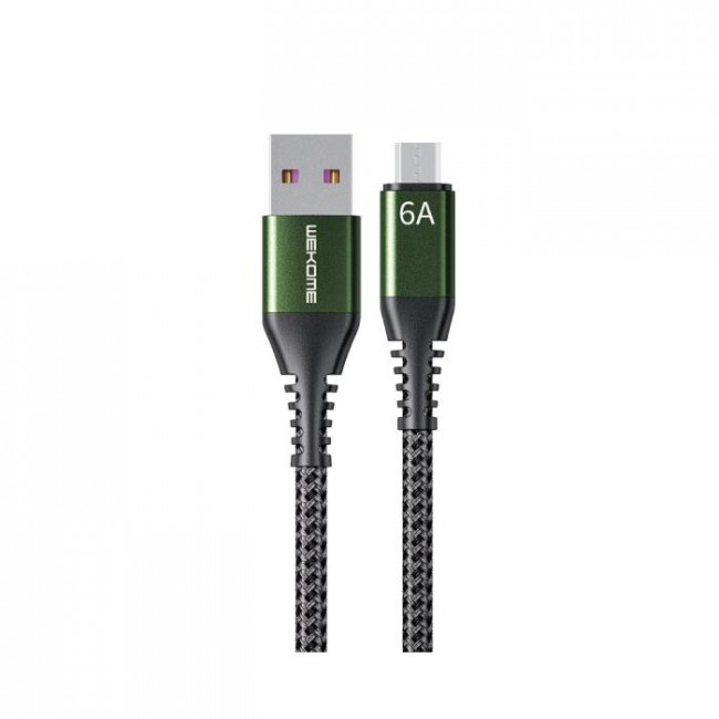 USB A - MICRO USB B ΚΑΛΩΔΙΟ 1m 6A ΜΑΥΡΟ RAYTHON SUPER FAST WDC-169m