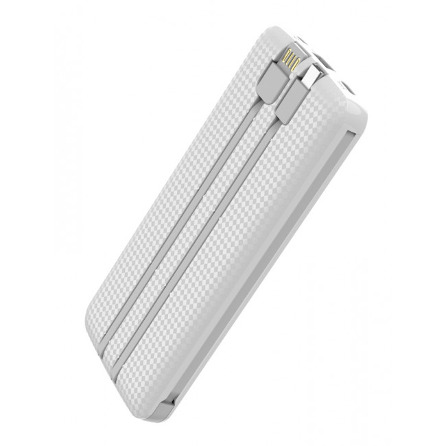 POWER BANK 10000mA ME MicroUSB και Type-C ΛΕΥΚΟ