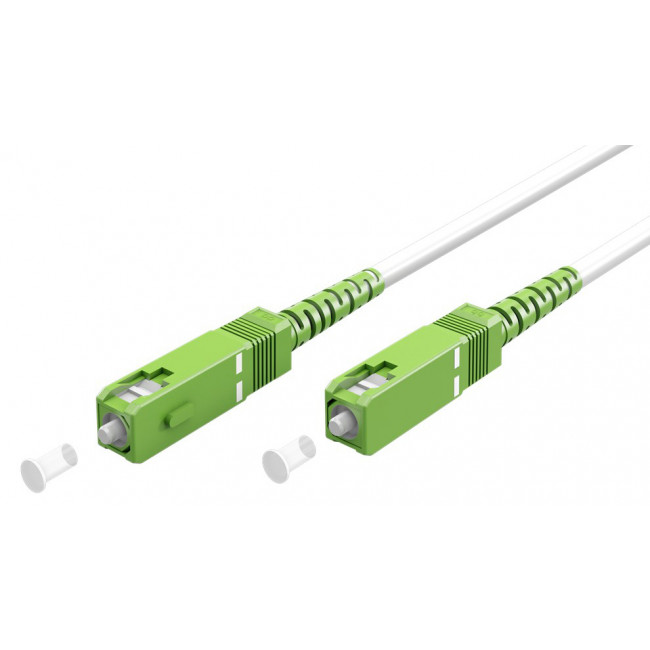 ΚΑΛΩΔΙΟ ΟΠΤΙΚΗΣ ΙΝΑΣ SC-APC , SM, OS2, 9/125µm 2M ΛΕΥΚΟ