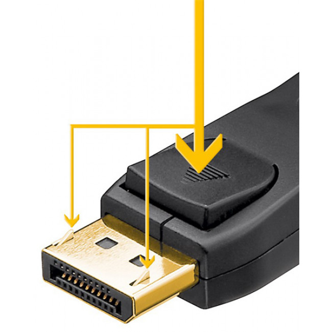 DISPLAYPORT 2.0 ΑΡΣΕΝΙΚΟ - ΑΡΣΕΝΙΚΟ ΚΑΛΩΔΙΟ 2m GOOBAY ΜΑΥΡΟ