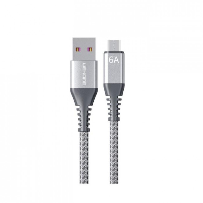 USB A - MICRO USB B ΚΑΛΩΔΙΟ 1m 6A ΑΣΗΜΙ RAYTHON SUPER FAST WDC-169m