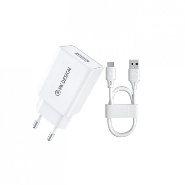 ΤΡΟΦΟΔΟΤΙΚΟ 220V ΣΕ USB 2A 10W + MICRO USB WP-U118