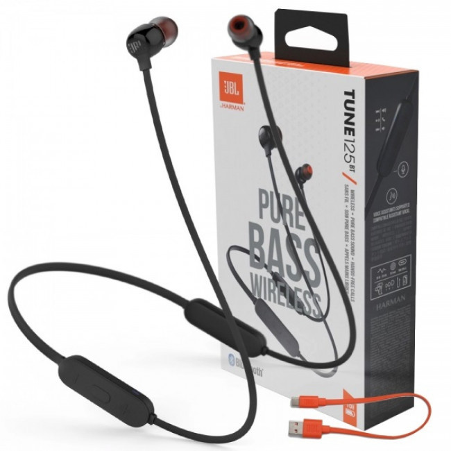 TUNE 125 BT HANDSFREE BLUETOOTH ΜΑΥΡΟ JBL