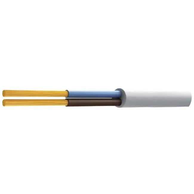 2x1mm ΚΑΛΩΔΙΟ ΗΛΕΚΤΡΟΛΟΓΙΚΟ ΕΥΚΑΜΠΤΟ ΛΕΥΚΟ ΣΤΡΟΓΓΥΛΟ