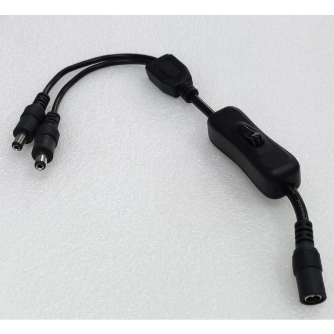 ΚΑΛΩΔΙΟ ΤΡΟΦΟΔΟΣΙΑΣ ΜΕ ΔΙΑΚΟΠΤΗ ΜΕ 1 ΙΝ DC ΘΗΛΥΚΟ ΣΕ 2 OUT DC ΑΡΣΕΝΙΚΑ