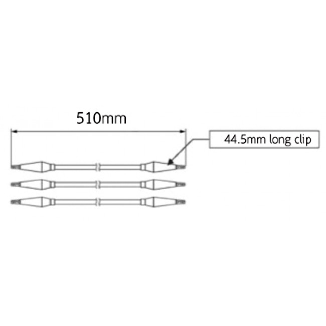 ΣΕΤ 5 ΚΑΛΩΔΙΩΝ ΜΕ ΚΡΟΚΟΔΕΙΛΑΚΙΑ ΜΕΓΑΛΑ
