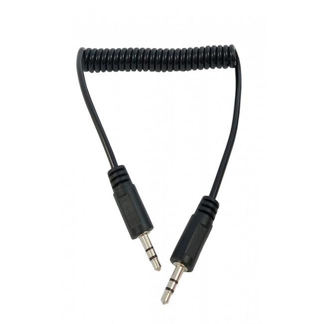3.5mm STEREO ΑΡΣΕΝΙΚΟ - ΑΡΣΕΝΙΚΟ ΚΑΛΩΔΙΟ ΣΠΙΡΑΛ 1m