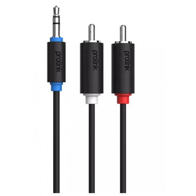 3.5mmSTEREO APΣΕΝΙΚΟ-2RCA AΡΣΕΝΙΚΟ 1.5m PROLINK