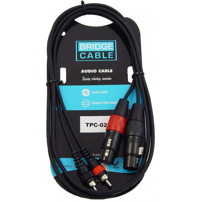 2RCA ΑΡΣΕΝΙΚΑ ΣΕ 2XLR ΘΗΛΥΚΑ 1.5m