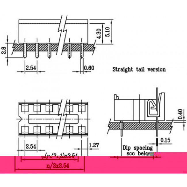 6 PIN ΒΑΣΗ IC