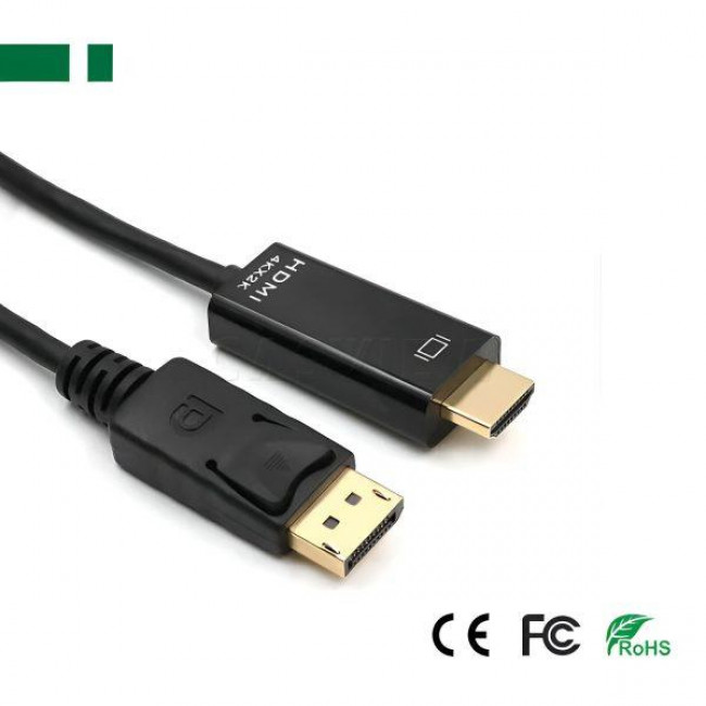 DISPLAYPORT 1.2V ΑΡΣΕΝΙΚΟ - HDMI ΑΡΣΕΝΙΚΟ ΚΑΛΩΔΙΟ 1.8m