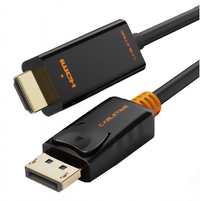 DISPLAYPORT 1.2V ΑΡΣΕΝΙΚΟ - HDMI ΑΡΣΕΝΙΚΟ ΚΑΛΩΔΙΟ 1.8m