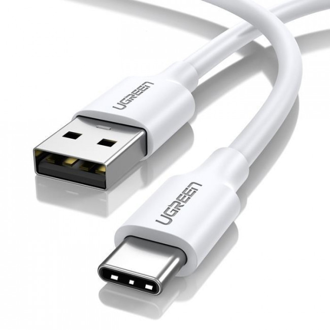 USB 2.0 A - USB TYPE C 3A ΚΑΛΩΔΙΟ ΝΙΚΕΛ 2M UGREEN US287 ΛΕΥΚΟ