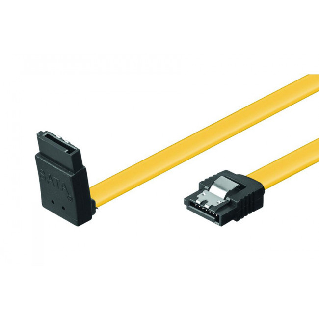 SATA ΙΙΙ 7 ΕΠΑΦΩΝ L-TYPE ΘΗΛΥΚΟ - ΘΗΛΥΚΟ 6Gb/s ΜΕ ΑΣΦΑΛΕΙΑ ΚΑΛΩΔΙΟ 0.5m ΠΛΑΚΕ