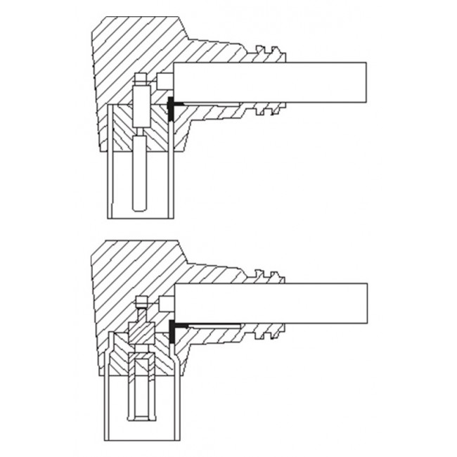 RF ΑΡΣΕΝΙΚΟ - ΘΗΛΥΚΟ ΓΩΝΙΑΚΑ ΚΑΛΩΔΙΟ ΚΕΡΑΙΑΣ 1.5m ΜΑΥΡΟ