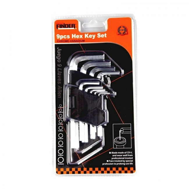 ΣΕΤ ΚΛΕΙΔΙΑ ALLEN FINDER 9 TEM. BALL TYPE ΜΑΚΡΙΑ