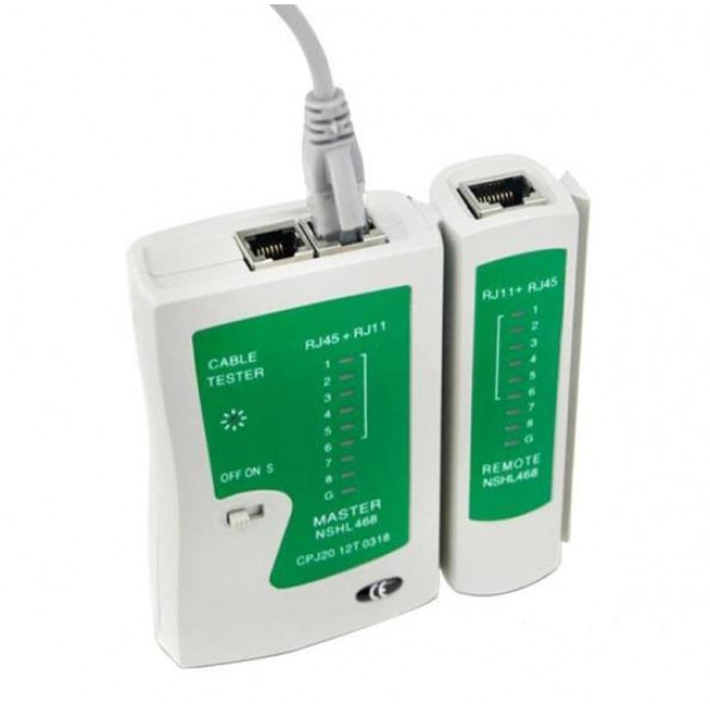 LAN TESTER ΑΝΙΧΝΕΥΤΗΣ ΚΑΛΩΔΙΩΝ ΓΙΑ RJ11/45 PT