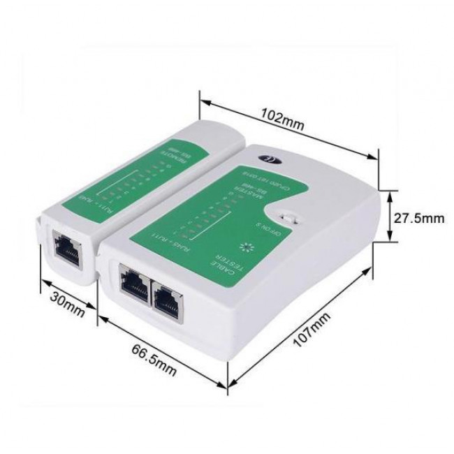 LAN TESTER ΑΝΙΧΝΕΥΤΗΣ ΚΑΛΩΔΙΩΝ ΓΙΑ RJ11/45 PT
