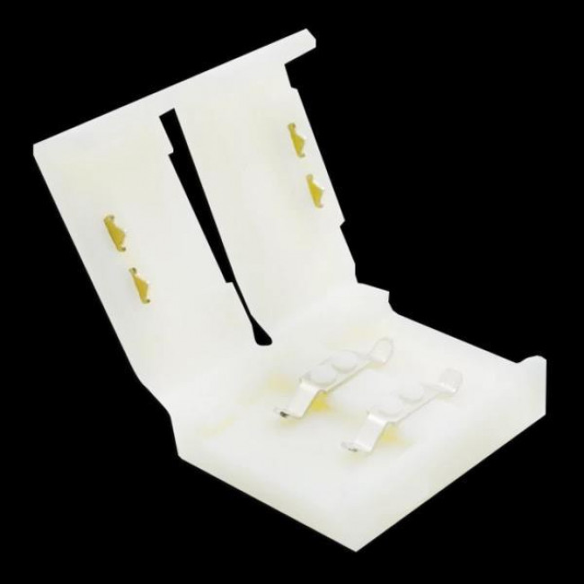 ΚΟΝΕΚΤΟΡΑΣ 2 ΕΠΑΦΩΝ ΓΙΑ ΤΑΙΝΙΕΣ LED 5050 ΜΟΝΟΥ ΧΡΩΜΑΤΟΣ ΧΩΡΙΣ ΚΑΛΩΔΙΟ