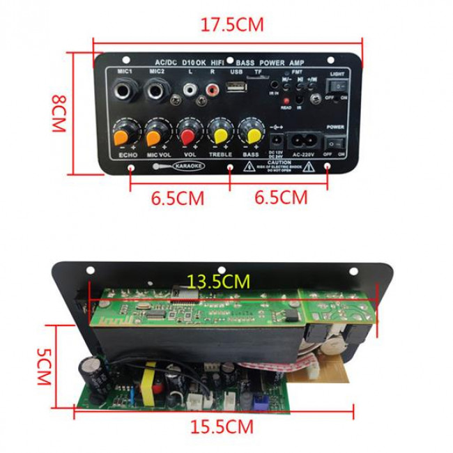 ΕΝΙΣΧΥΤΗΣ ΠΑΘΗΤΙΚΟΥ ΗΧΕΙΟΥ 30-130W ME 2 ΕΙΣΟΔΟΥΣ ΜΙΚΡΟΦΩΝΩΝ-USB-SD CARD-BLUETOOTH