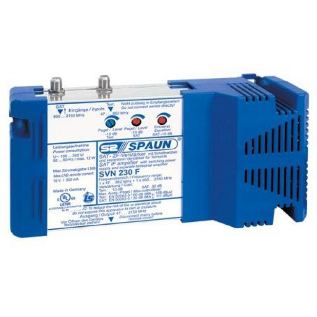 SVN 230F SPAUN ΕΝΙΣΧΥΤΗΣ ΓΙΑ SAT/ΕΠΙΓΕΙΑ ΡΥΘΜΙΖΟΜΕΝΟΣ ΜΕ ΕΝΙΣΧΥΣΗ