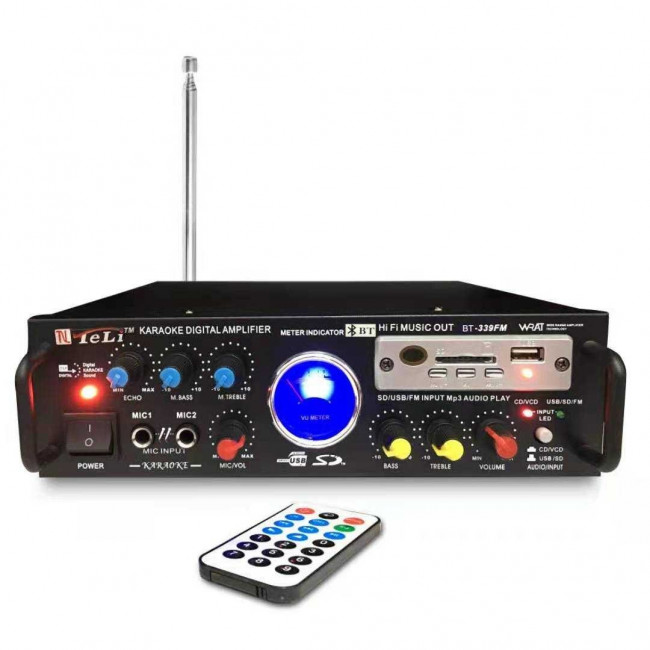 BT 339FM ΡΑΔΙΟΕΝΙΣΧΥΤΗΣ ΣΤΕΡΕΟΦΩΝΙΚΟΣ & MP3 PLAYER 2x40W ΜΕ BLUETOOTH