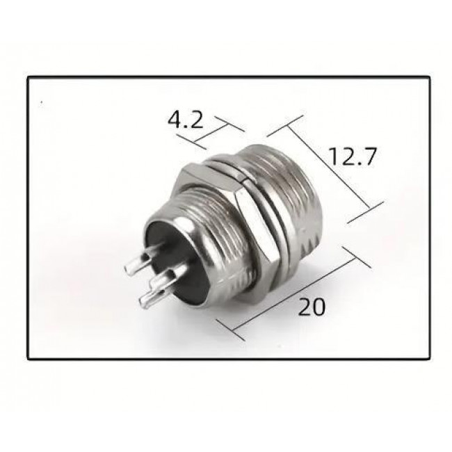 3pin ΦΙΣ ΜΙΚΡΟΦΩΝΙΚΟ ΑΡΣΕΝΙΚΟ ΣΑΣΙ GX12