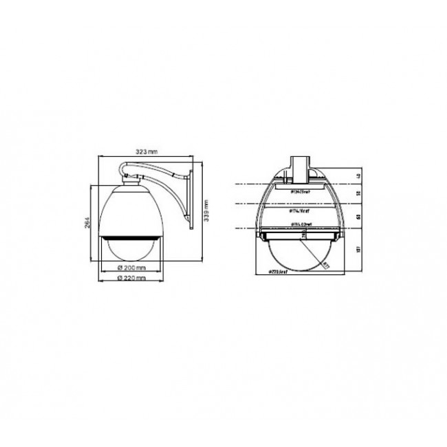 AVK 584 ΚΑΜΕΡΑ 22X SPEED DOME IVS
