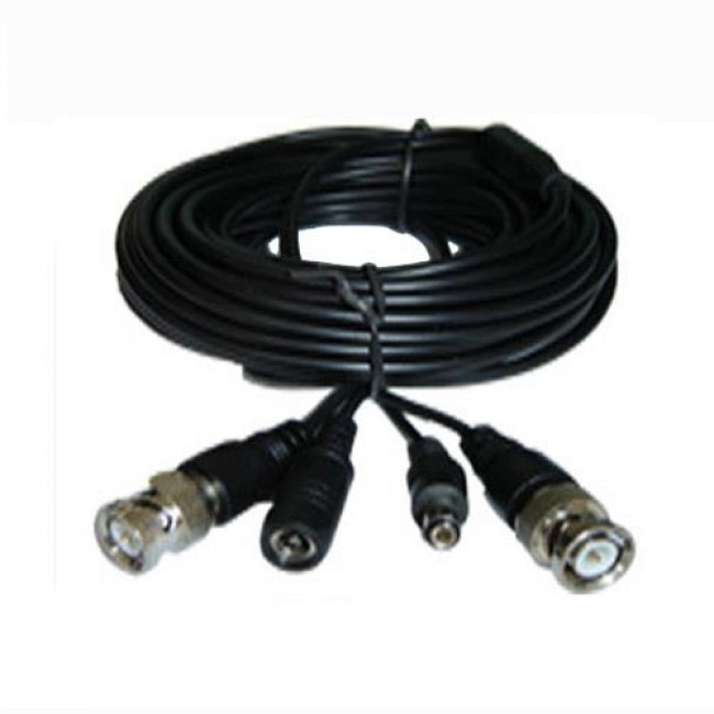 VDC-200 ΚΑΛΩΔΙΟ CCTV 20m ΜΕ ΦΙΣ BNC +DC