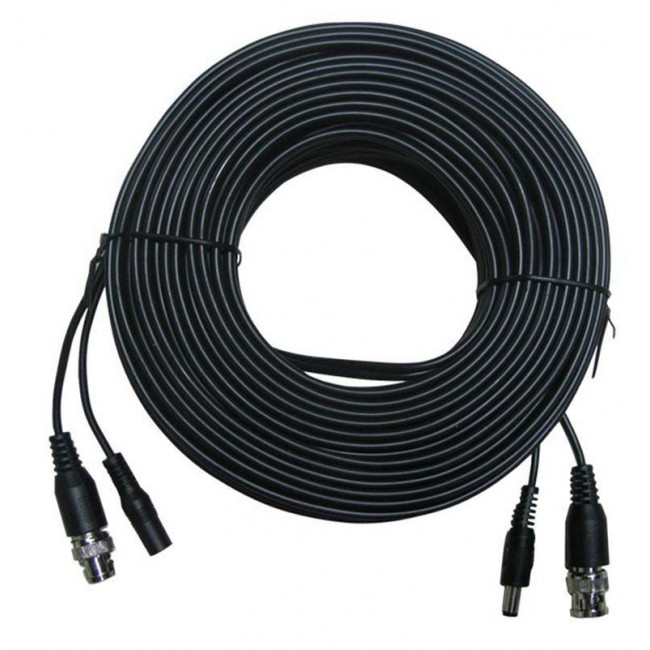 VDC-200 ΚΑΛΩΔΙΟ CCTV 20m ΜΕ ΦΙΣ BNC +DC