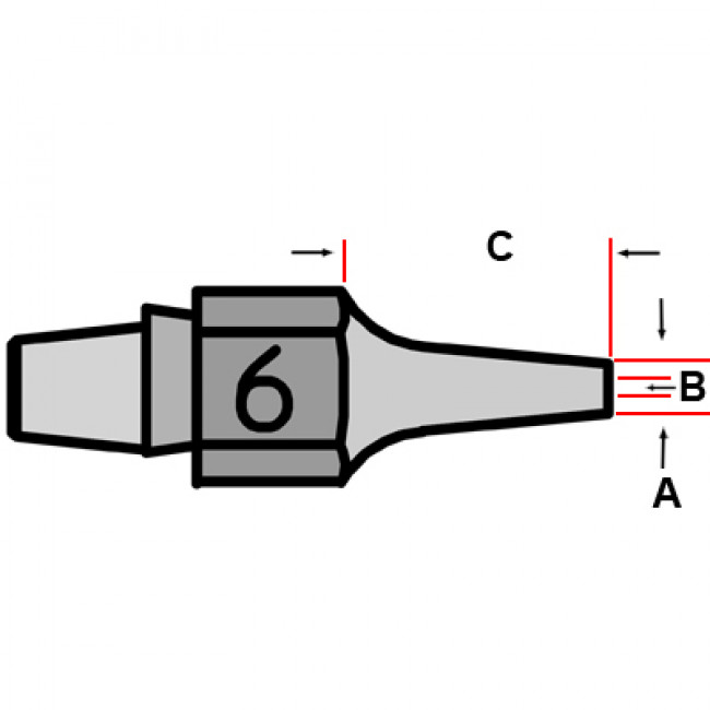 DX 116 ΜΥΤΗ 1.2mm WELLER ΑΠΟΡΡΟΦΗΤΙΚΟΥ DSX 80