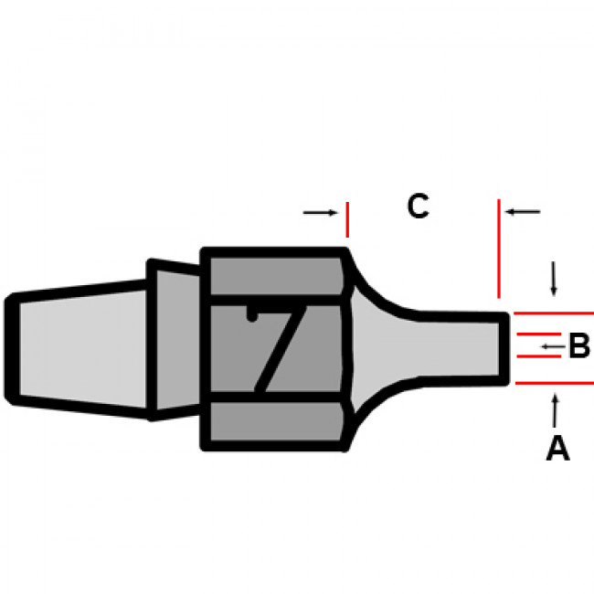 DX 117 ΜΥΤΗ 1.5mm WELLER ΑΠΟΡΡΟΦΗΤΙΚΟΥ DSX 80