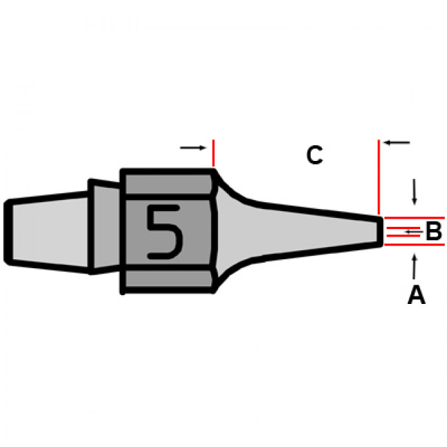 DX 115 ΜΥΤΗ 0.7mm WELLER ΑΠΟΡΡΟΦΗΤΙΚΟΥ DSX 80
