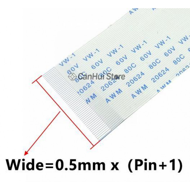 ΚΑΛΩΔΙΟΤΑΙΝΙΑ 0.5mm 50Pin 19.5cm REVERCE CONTACT
