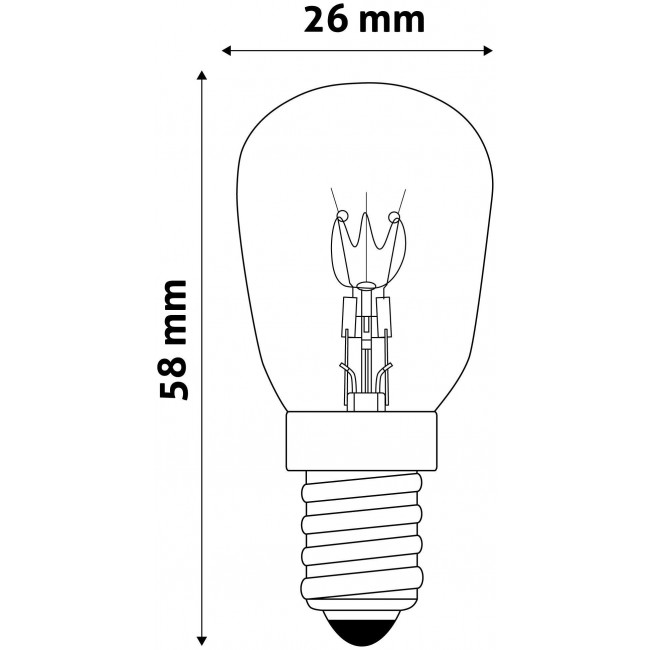 ΛΑΜΠΑ E14 25W 220V ΓΙΑ ΦΟΥΡΝΟ