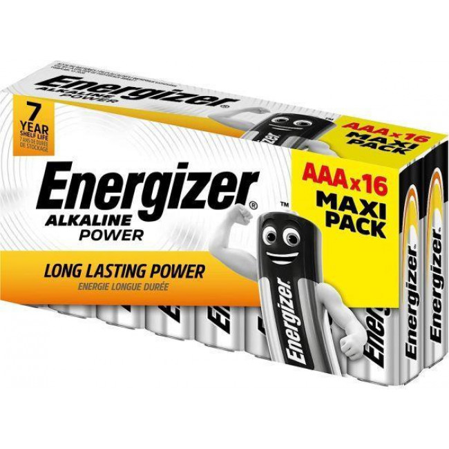 LR03 AAA ΜΠΑΤΑΡΙΕΣ ΑΛΚΑΛΙΚΕΣ ΣΕΤ 16 ΤΕΜΑΧΙΩΝ ENERGIZER